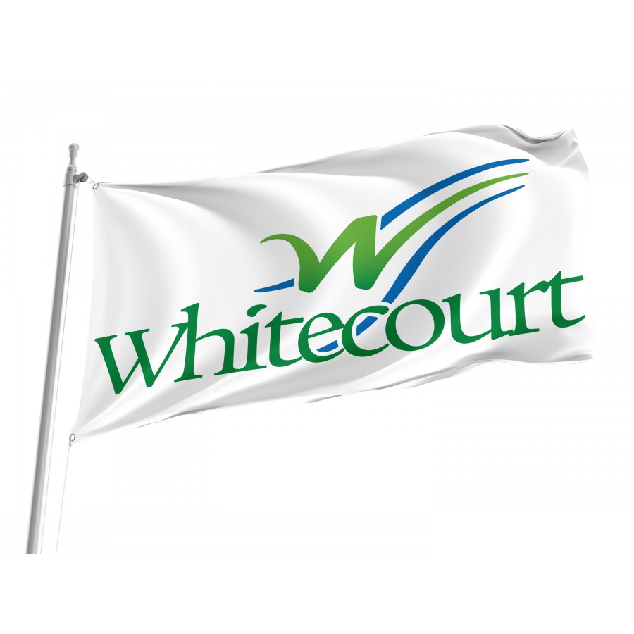 Flag of Whitecourt, Patriotic Flags, Unique Design Print, Flags for Indoor & Outdoor Use, CA--29