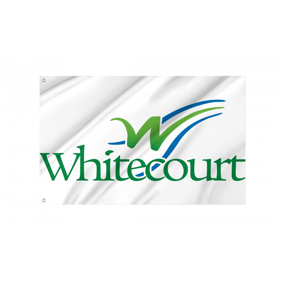 Flag of Whitecourt, Patriotic Flags, Unique Design Print, Flags for Indoor & Outdoor Use, CA--29