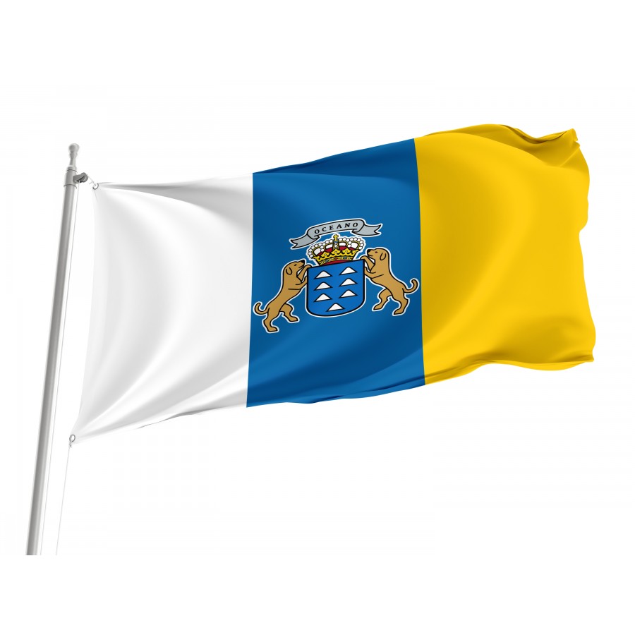 Flag Of Canary Islands, Patriotic Flags, Unique Design Print, Flags For Indoor & Outdoor Use - High Quality Canary Islands for Indoor and Outdoor Use