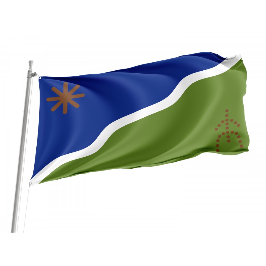 Flag of Kawesqar communities located in Southern Chile, Patriotic Flags, Unique Design Print, Flags for Indoor & Outdoor Use