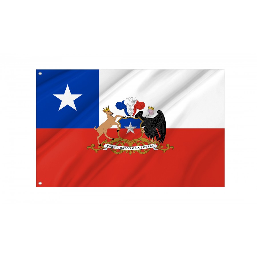 Flag of Presidential flag of the Republic of Chile, Patriotic Flags, Unique Design Print, Flags for Indoor & Outdoor Use