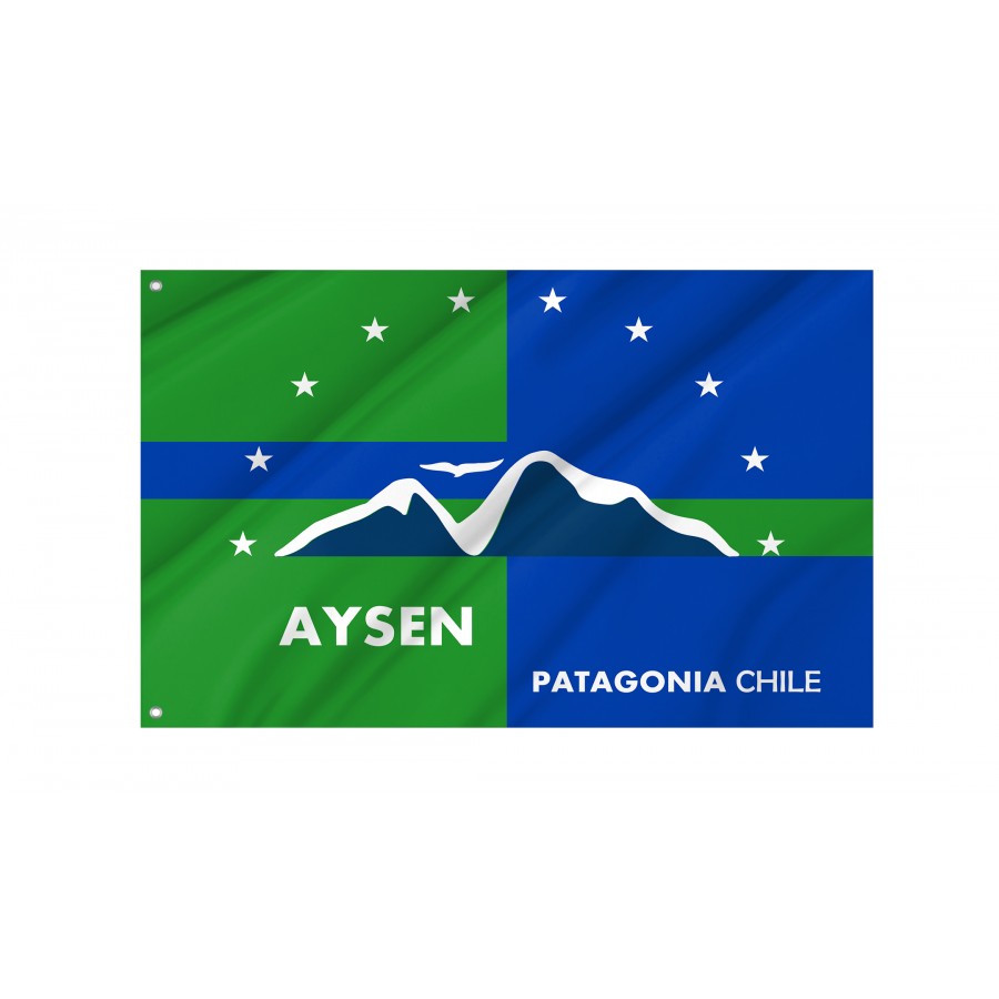 Flag of Región de Aysén en 2005, Patriotic Flags, Unique Design Print, Flags for Indoor & Outdoor Use