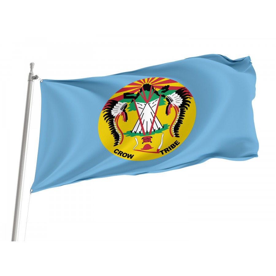 Crow Tribe Flag, Unique Design Print
