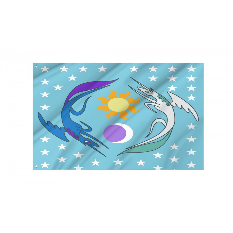 Flag of Equestria, Patriotic Flags, Unique Design Print, Flags for Indoor & Outdoor Use