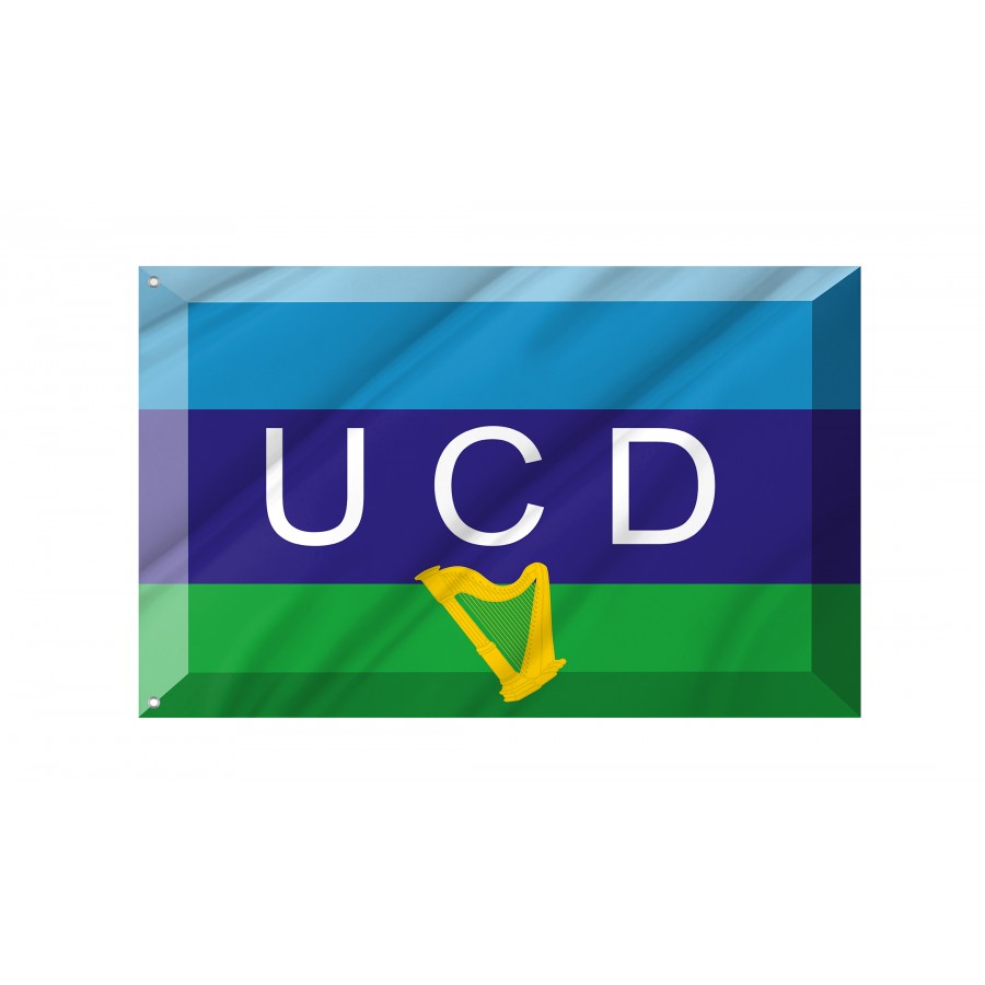 Fantasy flag for UCD Dublin Teams, Unique Design Print, Flags for Indoor & Outdoor Use