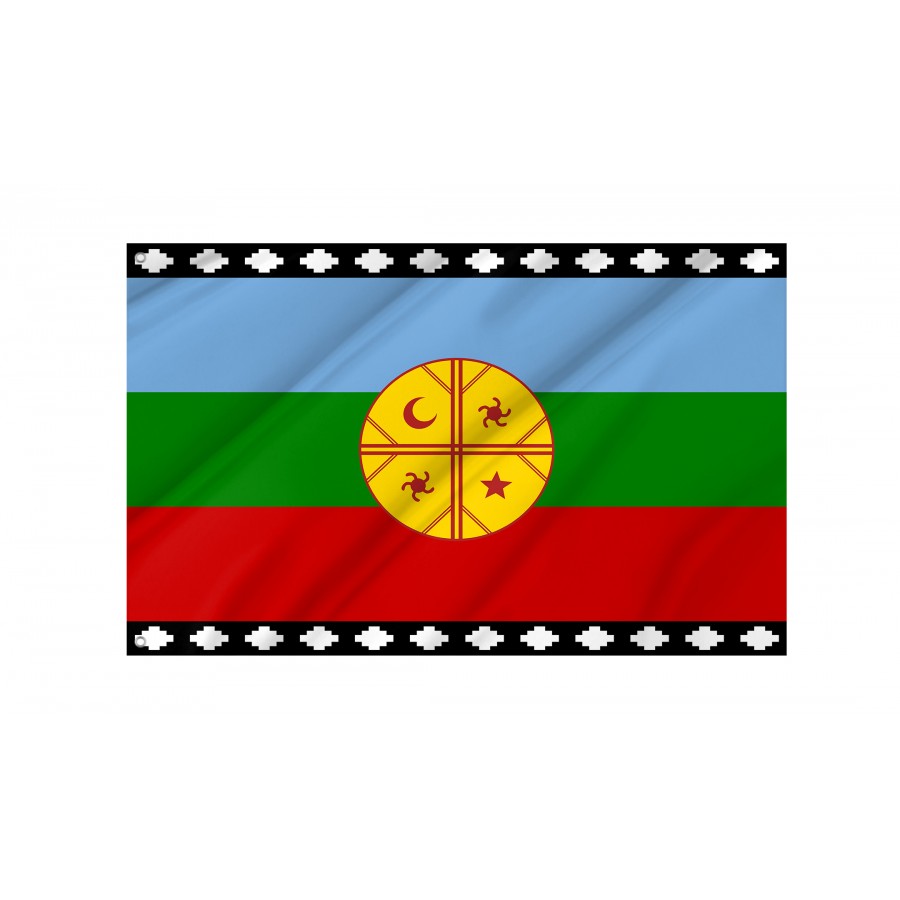 Flag of Mapuches, Patriotic Flags, Unique Design Print, Flags for Indoor & Outdoor Use