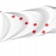 Raster of The Cherokee Peace Flag, Flags for Indoor & Outdoor Use - Imagine 1