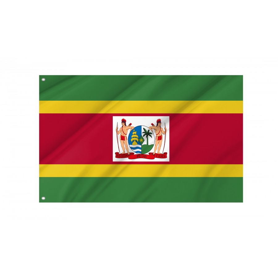Flag of Republic of Suriname 1975 Proposal, Patriotic Flags, Unique Design Print, Flags for Indoor & Outdoor Use