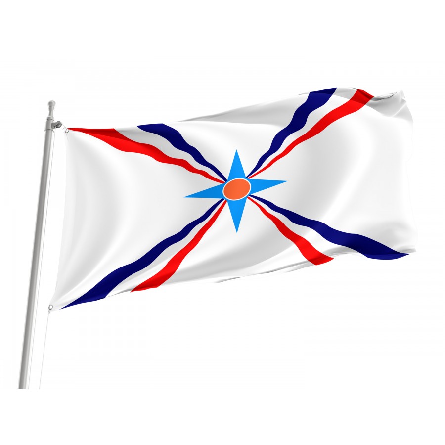 Flag of Assyrian People, Unique Design Print, Flags for Indoor & Outdoor Use