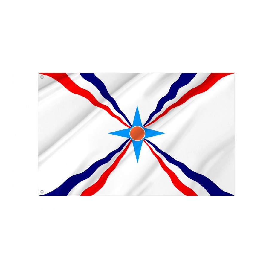 Flag of Assyrian People, Unique Design Print, Flags for Indoor & Outdoor Use