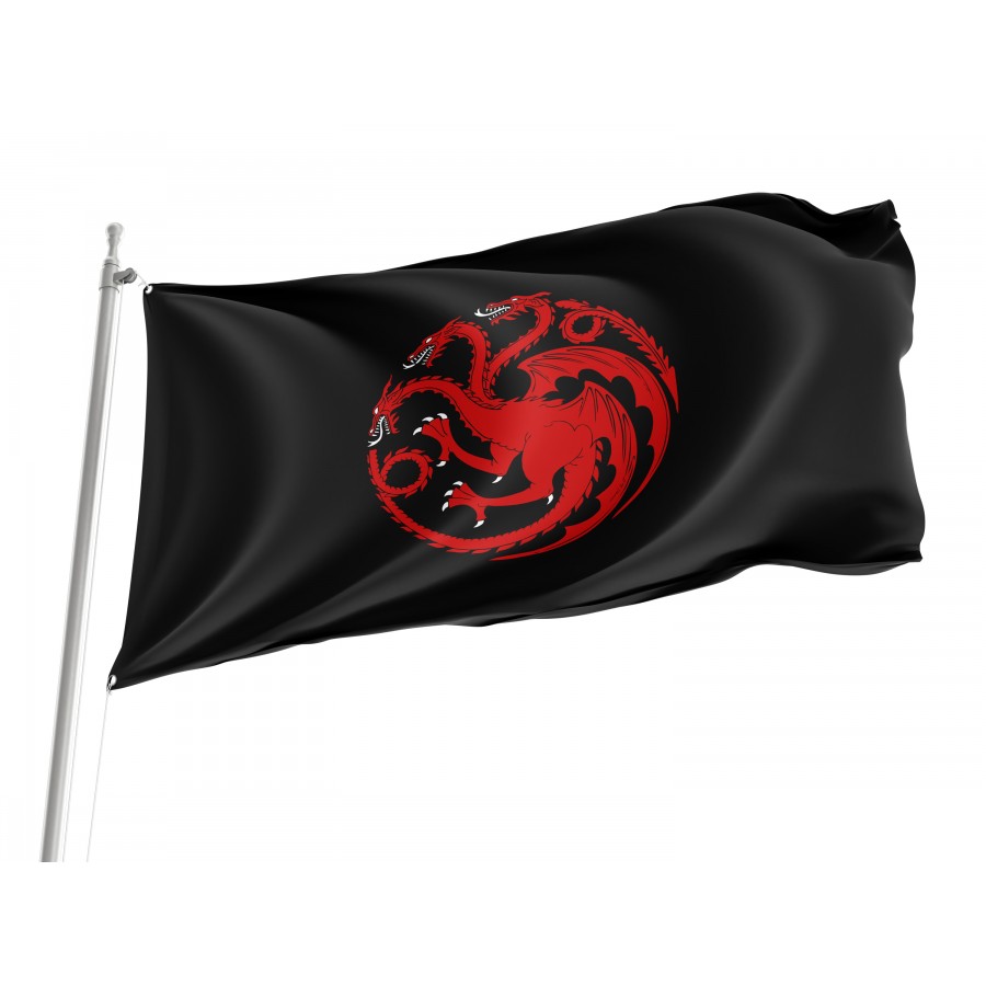 Flag of House Targaryen of Dragonstone, Unique Design Print, Flags for Indoor & Outdoor Use