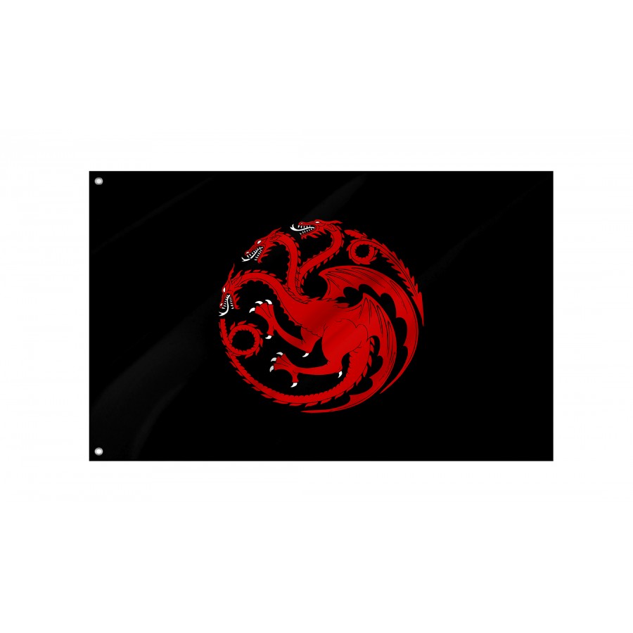 Flag of House Targaryen of Dragonstone, Unique Design Print, Flags for Indoor & Outdoor Use
