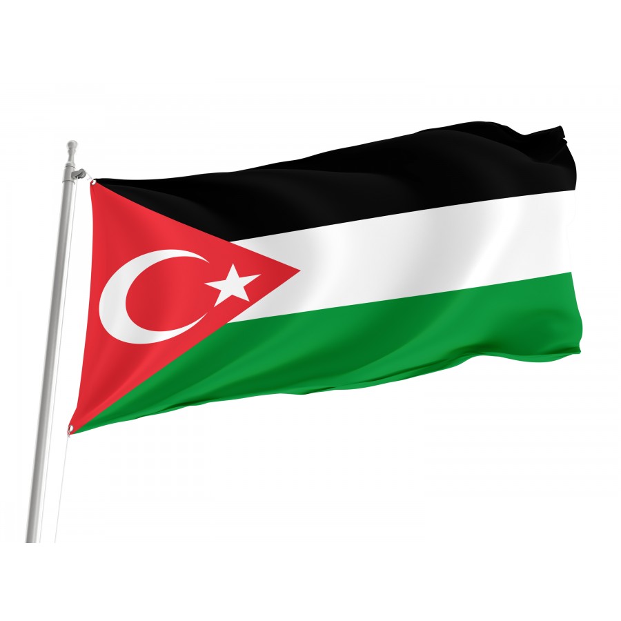 Gaza-Turkey solidarity Flag, Unique Design Print
