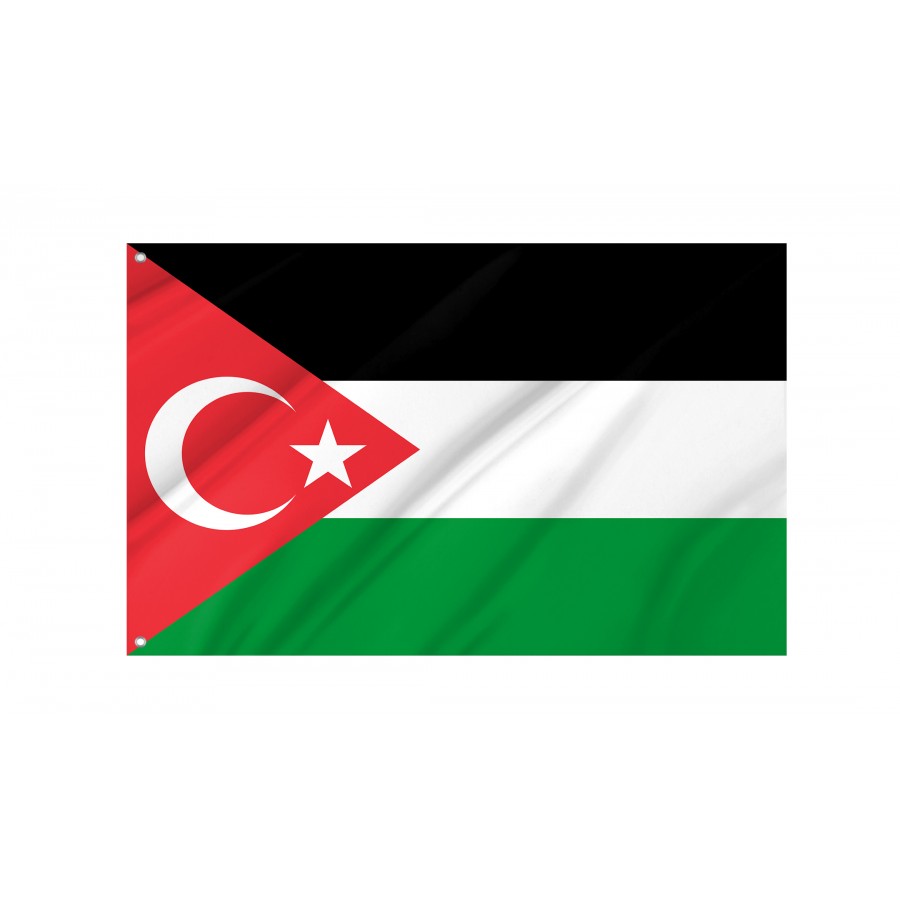 Gaza-Turkey solidarity Flag, Unique Design Print