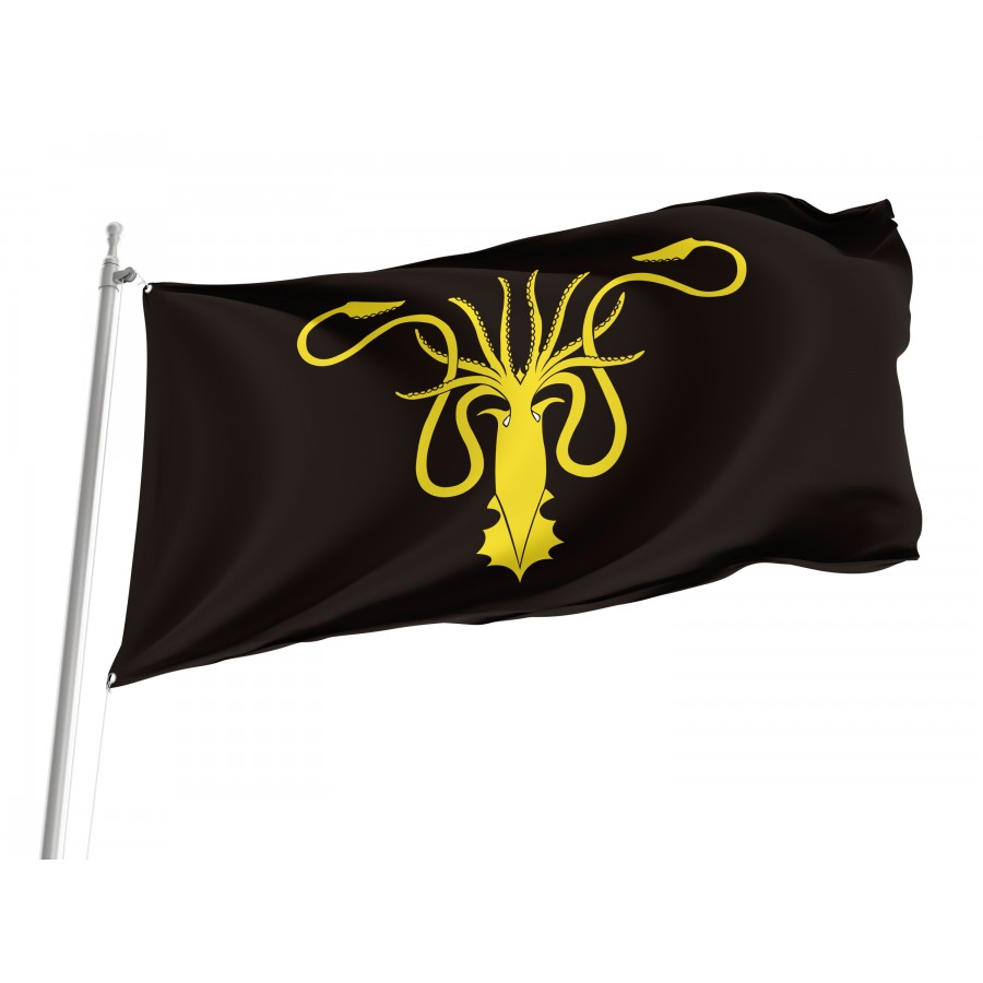 Flag of House Greyjoy, Game of Thrones, Unique Design Print, Flags for Indoor & Outdoor Use, GAME--TRONS-9