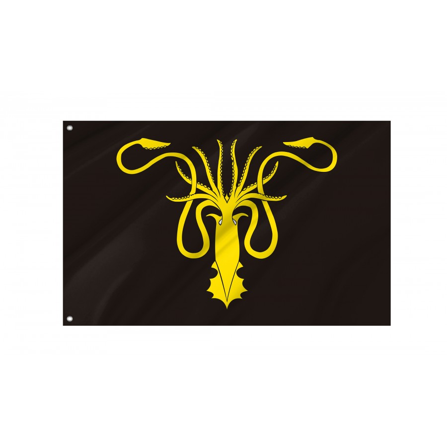 Flag of House Greyjoy, Game of Thrones, Unique Design Print, Flags for Indoor & Outdoor Use, GAME--TRONS-9
