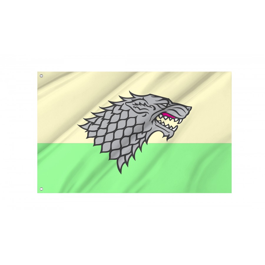 Flag of House Stark, Game of Thrones, Unique Design Print, Flags for Indoor & Outdoor Use
