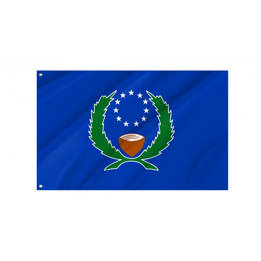Flag of Pohnpei, Patriotic Flags, Unique Design Print, Flags for Indoor & Outdoor Use