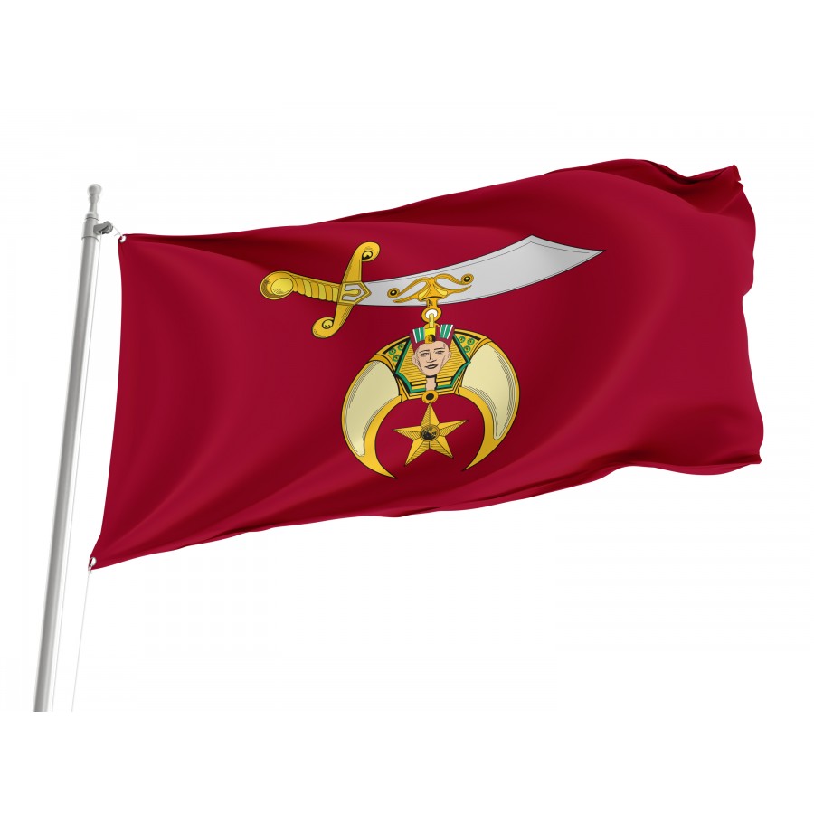 Shriner Flag, Unique Design Print, Patriotic Flags