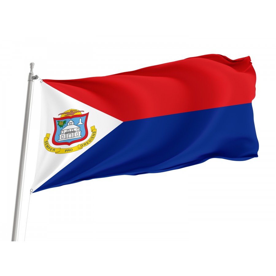 Flag of Sint Maarten, Patriotic Flags, Unique Design Print, Flags for Indoor & Outdoor Use