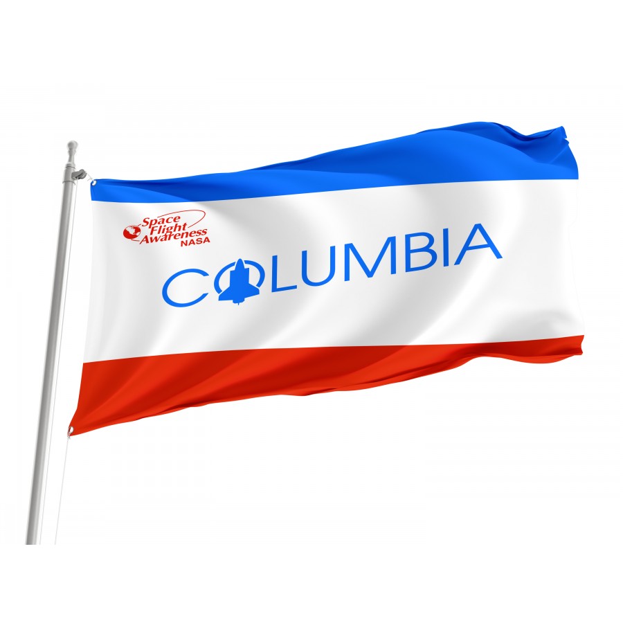 Flag of Space Shuttle Columbia, Unique Design Print, Flags for Indoor & Outdoor Use