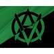 Flag of Veganarchist, Unique Design Print, Flags for Indoor & Outdoor Use - Imagine 2