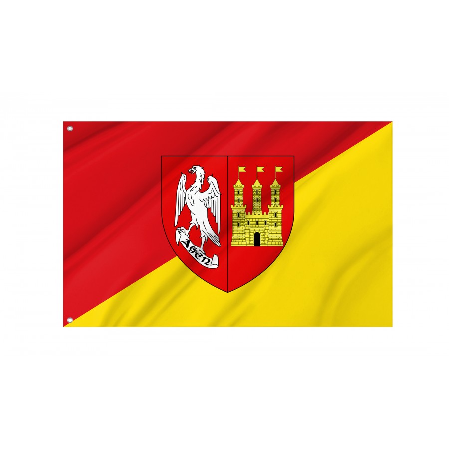 Flag Of Agen, Patriotic Flags, Unique Design Print, Flags For Indoor & Outdoor Use - High Quality Aquitaine for Indoor and Outdoor Use