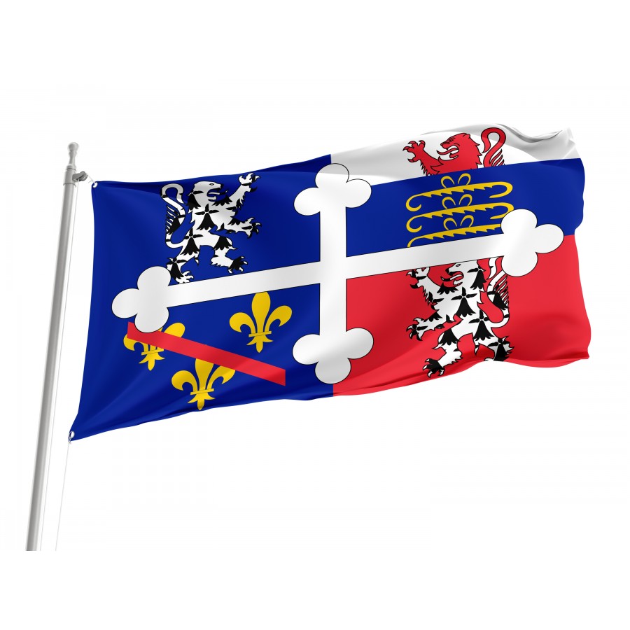 Flag Of Ain Variant, Patriotic Flags, Unique Design Print, Flags For Indoor & Outdoor Use - High Quality France for Indoor and Outdoor Use