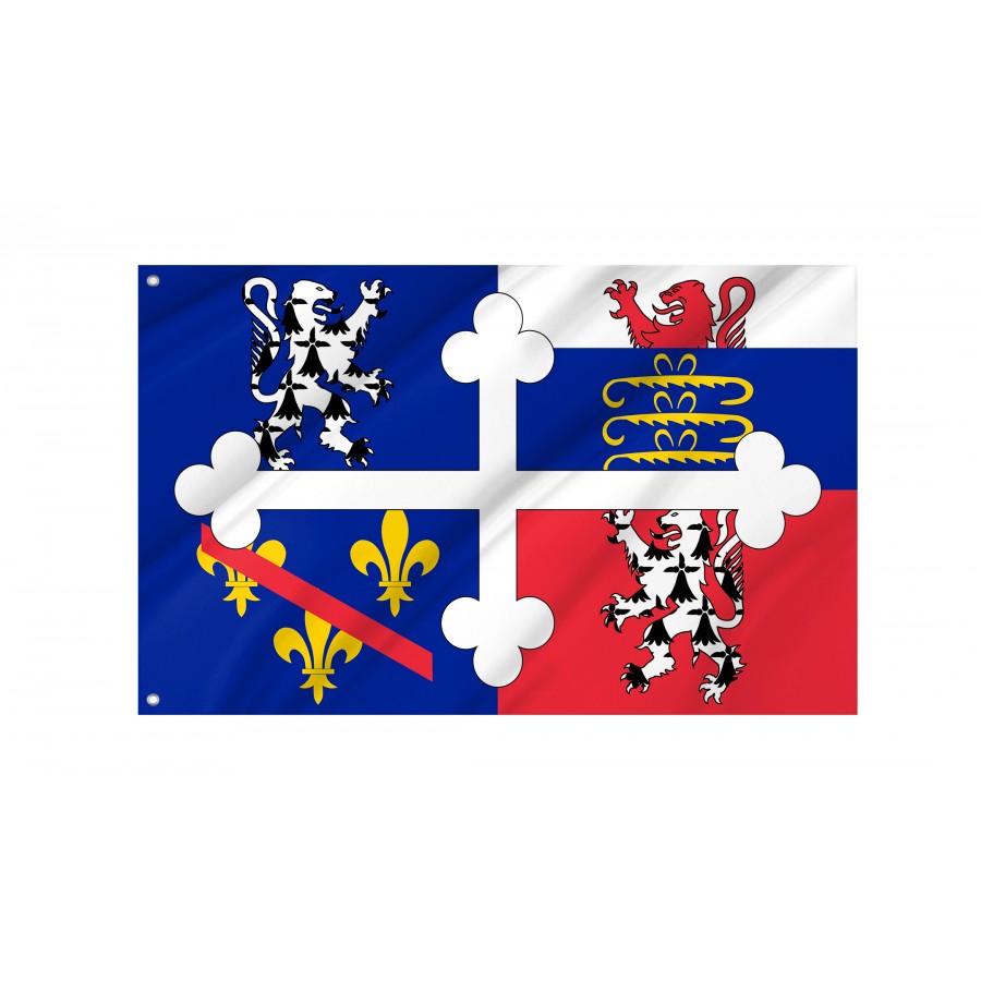 Flag Of Ain Variant, Patriotic Flags, Unique Design Print, Flags For Indoor & Outdoor Use - High Quality France for Indoor and Outdoor Use