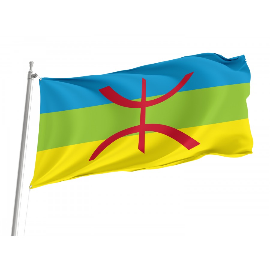 Flag Of Berber, Patriotic Flags, Unique Design Print, Flags For Indoor & Outdoor Use - High Quality France for Indoor and Outdoor Use