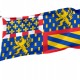 Flag of Bourgogne-Franche-Comté, Patriotic Flags, Unique Design Print, Flags for Indoor & Outdoor Use - Imagine 1