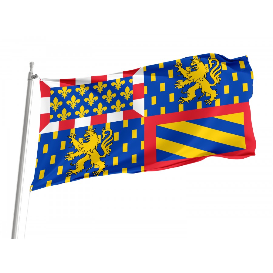 Flag Of Bourgogne-Franche-Comté, Patriotic Flags, Unique Design Print, Flags For Indoor & Outdoor Use - High Quality France for Indoor and Outdoor Use