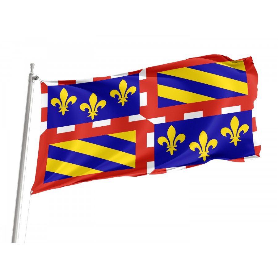 Flag of Burgundy, Patriotic Flags, Unique Design Print, Flags for Indoor & Outdoor Use