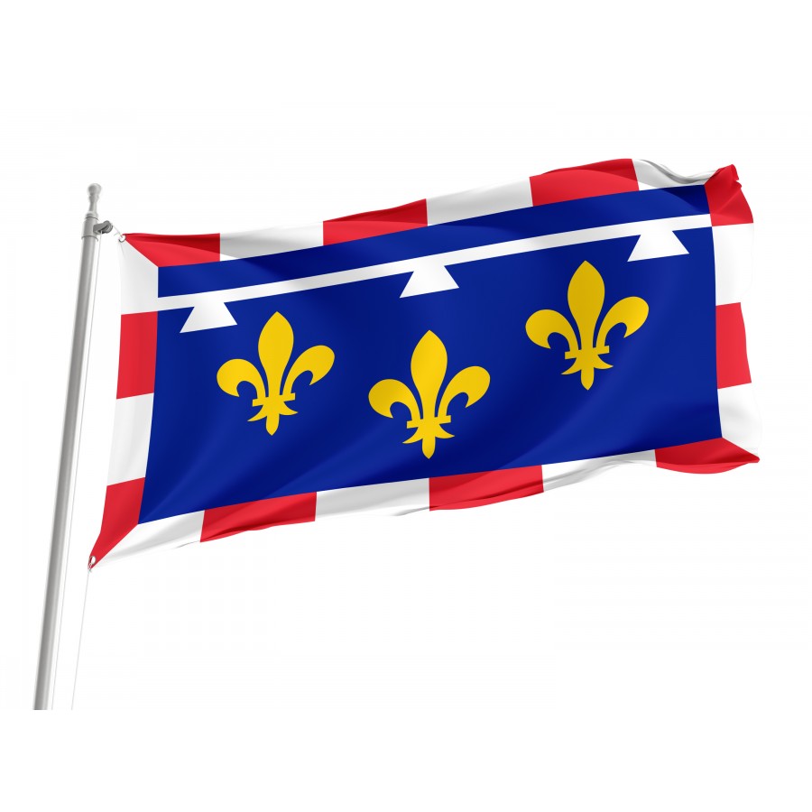 Flag of Centre Val De Loire, Patriotic Flags, Unique Design Print, Flags for Indoor & Outdoor Use, FR--10