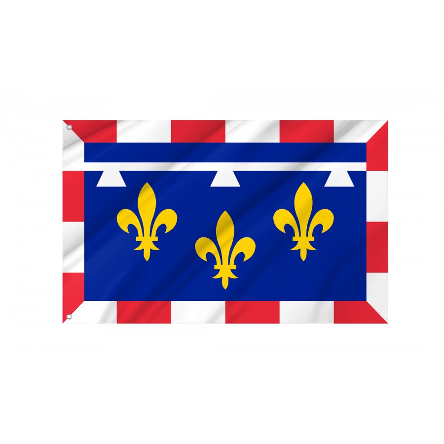 Flag of Centre Val De Loire, Patriotic Flags, Unique Design Print, Flags for Indoor & Outdoor Use, FR--10