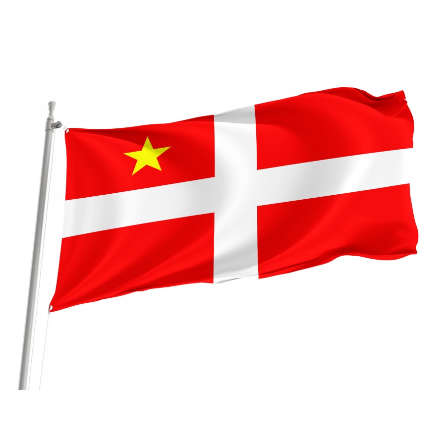 Flag Of Chambéry Commune In France, Patriotic Flags, Unique Design Print, Flags For Indoor & Outdoor Use - High Quality France for Indoor and Outdoor Use