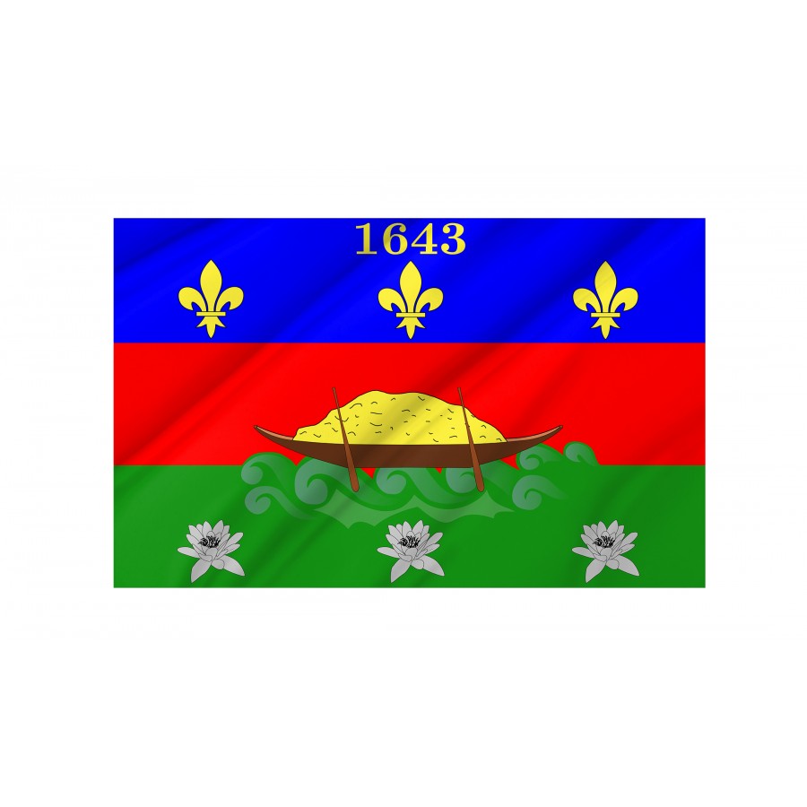 Flag Of Coat Of Arms Of Cayenne And Of The French Guyana, Patriotic Flags, Unique Design Print, Flags For Indoor & Outdoor Use - High Quality France for Indoor and Outdoor Use