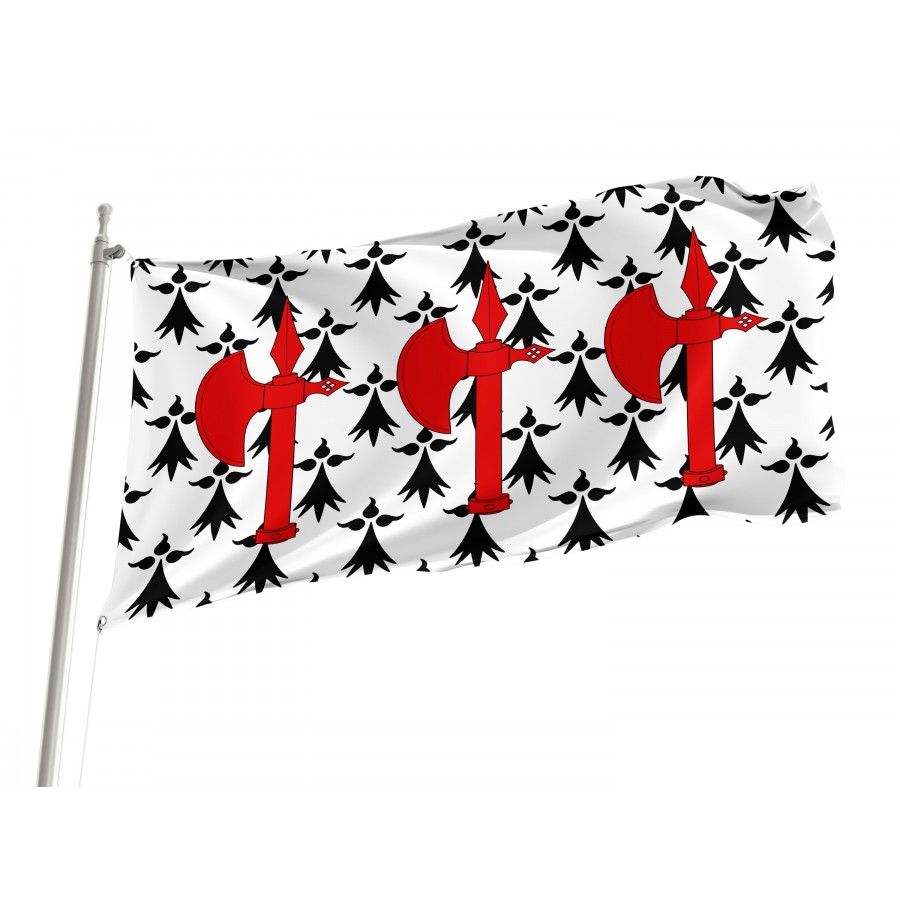 Flag Of Concarneau, Patriotic Flags, Unique Design Print, Flags For Indoor & Outdoor Use - High Quality France for Indoor and Outdoor Use