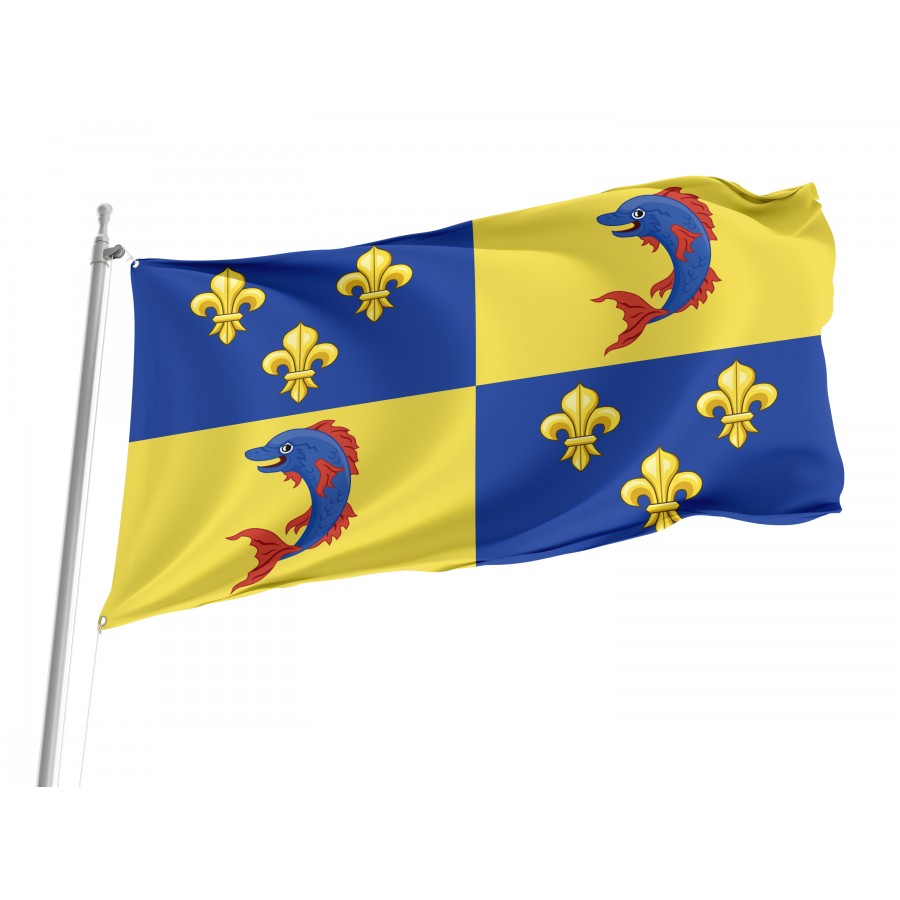 Flag Of Dauphin, Patriotic Flags, Unique Design Print, Flags For Indoor & Outdoor Use - High Quality France for Indoor and Outdoor Use