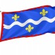 Flag of Département fr Indre, Patriotic Flags, Unique Design Print, Flags for Indoor & Outdoor Use - Imagine 1