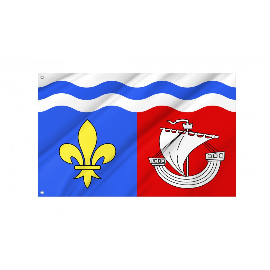 Flag Of Fr Département Hauts-De-Seine, Patriotic Flags, Unique Design Print, Flags For Indoor & Outdoor Use - High Quality France for Indoor and Outdoor Use