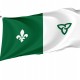 Flag of Franco-Ontarian, Patriotic Flags, Unique Design Print, Flags for Indoor & Outdoor Use - Imagine 1