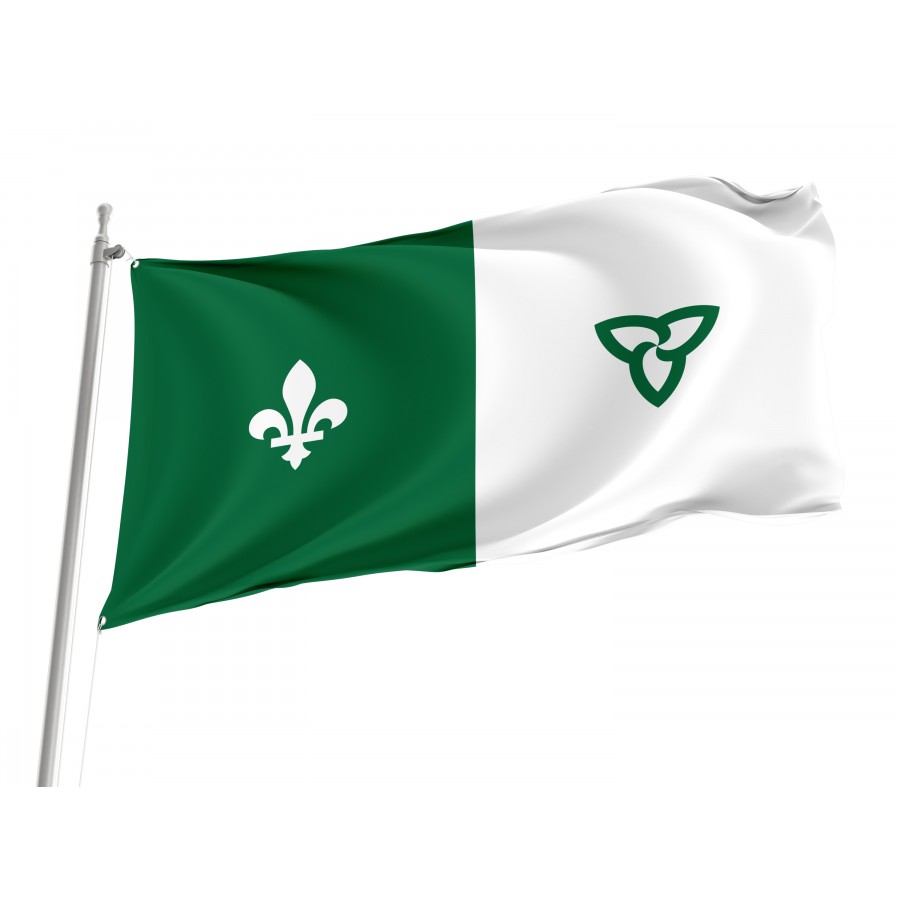 Flag Of Franco-Ontarian, Patriotic Flags, Unique Design Print, Flags For Indoor & Outdoor Use - High Quality France for Indoor and Outdoor Use