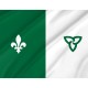 Flag of Franco-Ontarian, Patriotic Flags, Unique Design Print, Flags for Indoor & Outdoor Use - Imagine 2