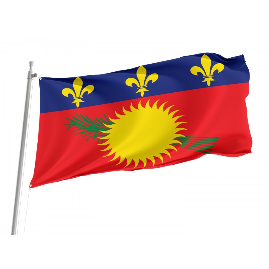 Flag Of Guadeloupe Local Variant, Patriotic Flags, Unique Design Print, Flags For Indoor & Outdoor Use - High Quality France for Indoor and Outdoor Use