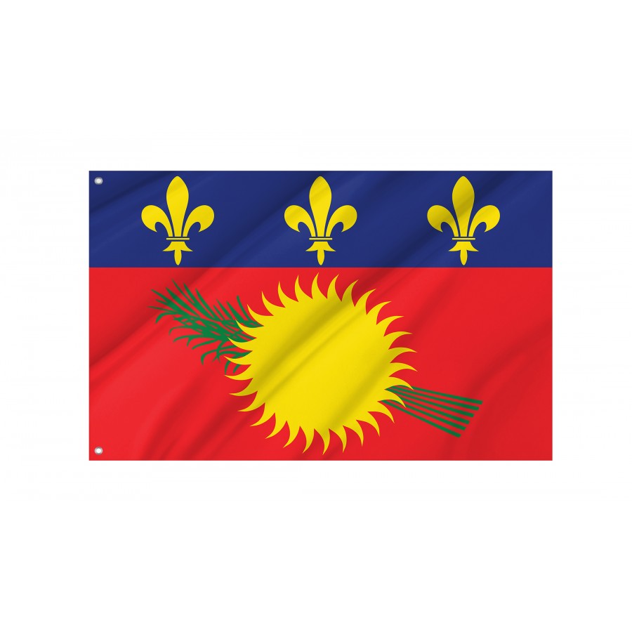 Flag Of Guadeloupe Local Variant, Patriotic Flags, Unique Design Print, Flags For Indoor & Outdoor Use - High Quality France for Indoor and Outdoor Use