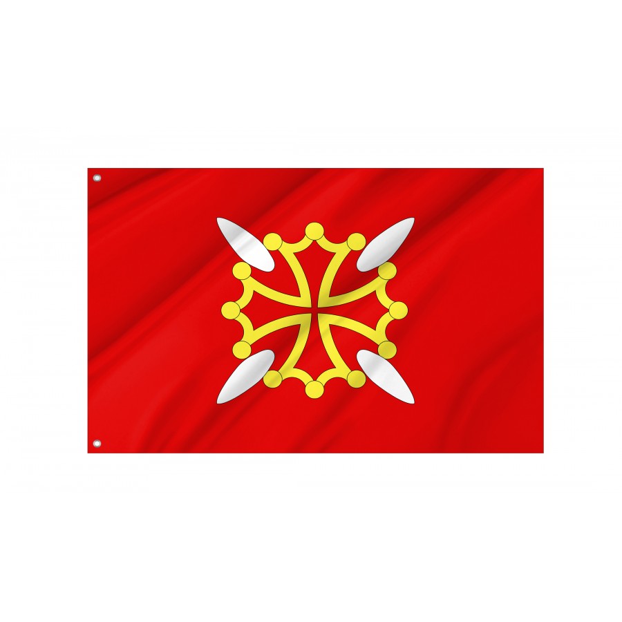 Flag Of Haute-Garonne, Patriotic Flags, Unique Design Print, Flags For Indoor & Outdoor Use - High Quality France for Indoor and Outdoor Use
