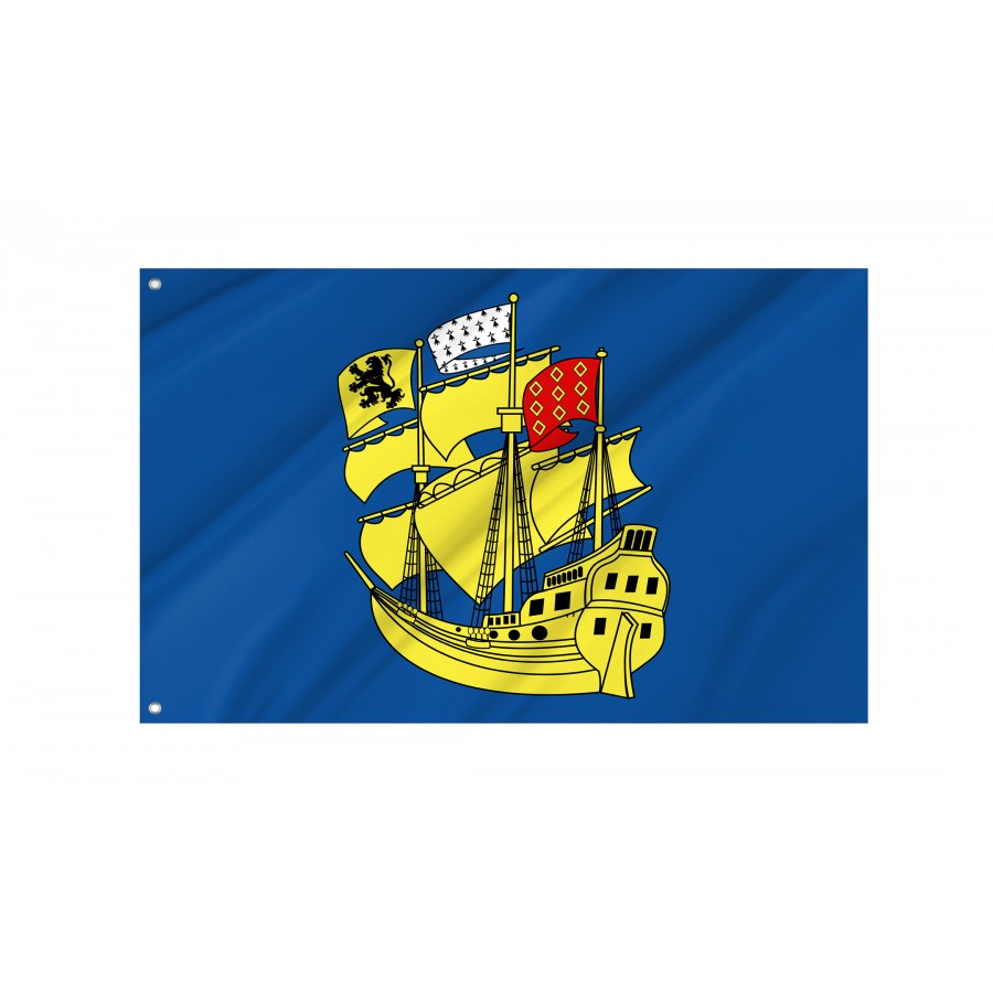 Flag Of Landerneau, Patriotic Flags, Unique Design Print, Flags For Indoor & Outdoor Use - High Quality France for Indoor and Outdoor Use