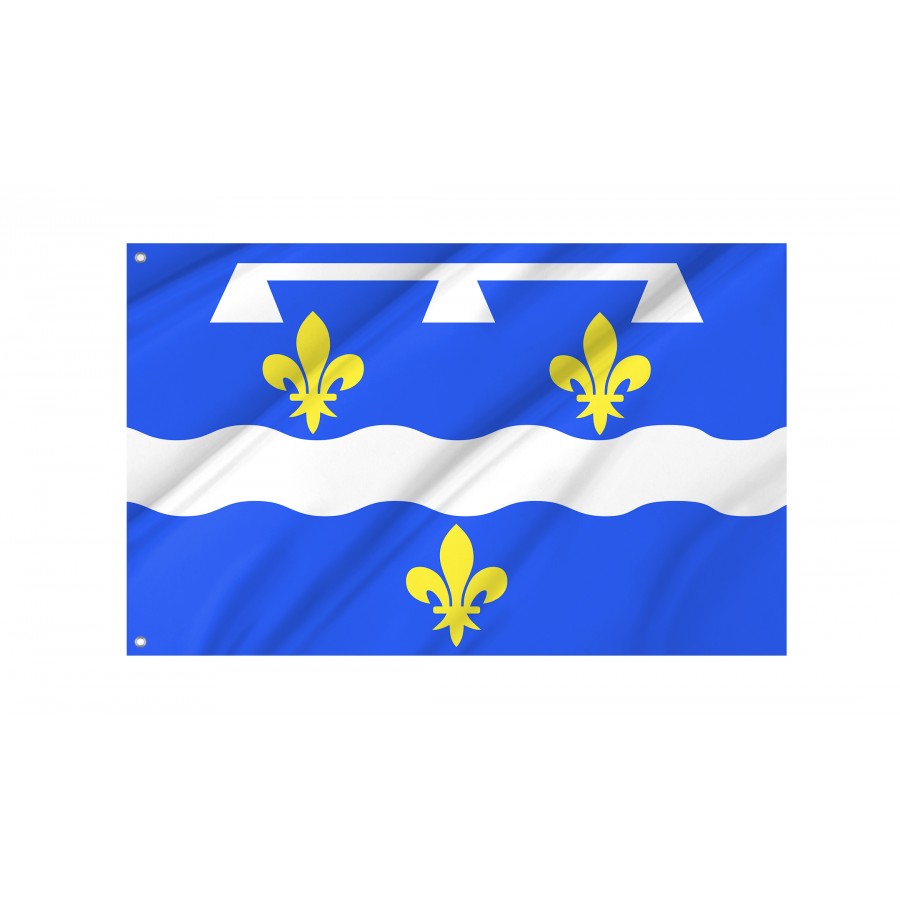 Flag Of Loiret, Patriotic Flags, Unique Design Print, Flags For Indoor & Outdoor Use - High Quality France for Indoor and Outdoor Use