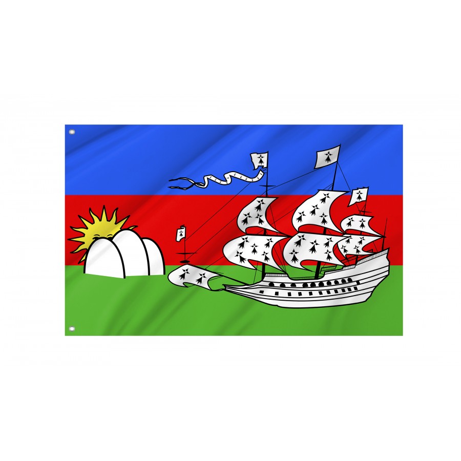 Flag Of Lorient, Patriotic Flags, Unique Design Print, Flags For Indoor & Outdoor Use - High Quality France for Indoor and Outdoor Use